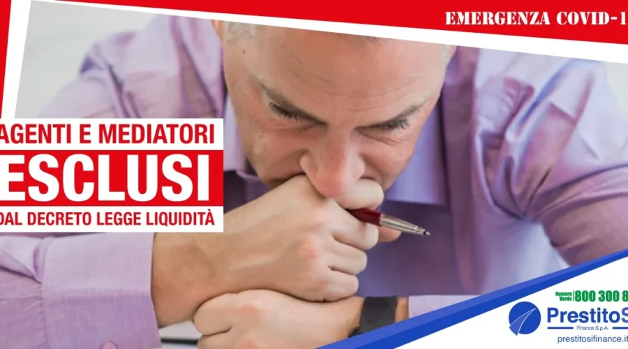 covid-19 agenti mediatori creditizi esclusi decreto liquidità