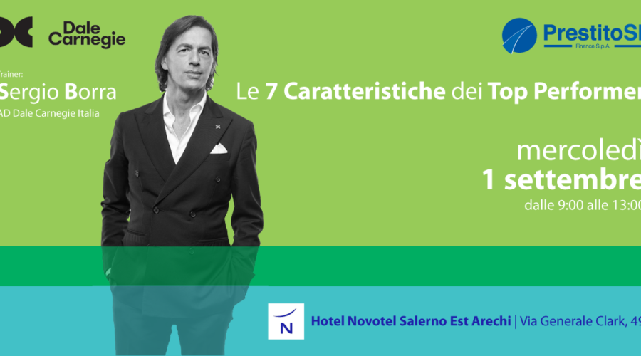 Evento le 7 caratteristiche dei Top Performer - Sergio Borra