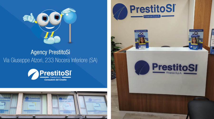 PrestitoSì Finance S.p.A. apre una nuova agency a Nocera Inferiore (SA).