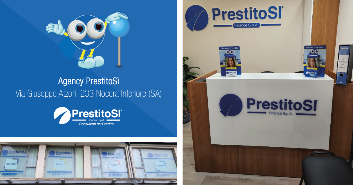 PrestitoSì Finance S.p.A. apre una nuova agency a Nocera Inferiore (SA).